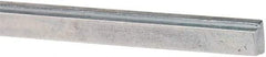 Made in USA - 12" Long, Zinc-Plated Step Key Stock for Gears - C1018 Steel - Best Tool & Supply