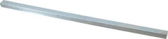 Made in USA - 12" Long, Zinc-Plated Step Key Stock for Gears - C1018 Steel - Best Tool & Supply