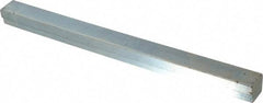 Made in USA - 12" Long, Zinc-Plated Step Key Stock for Gears - C1018 Steel - Best Tool & Supply