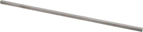 Made in USA - 12" Long x 1/4" High x 1/4" Wide, Undersized Key Stock - Type 316 Stainless Steel - Best Tool & Supply