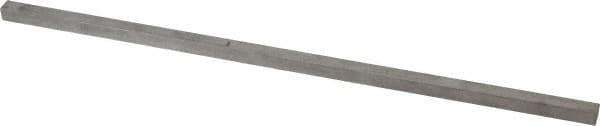 Made in USA - 12" Long x 5/16" High x 5/16" Wide, Undersized Key Stock - Type 316 Stainless Steel - Best Tool & Supply