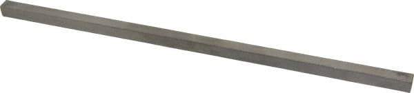 Made in USA - 12" Long x 3/8" High x 3/8" Wide, Undersized Key Stock - Type 316 Stainless Steel - Best Tool & Supply