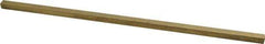 Made in USA - 12" Long x 5/16" High x 5/16" Wide, Over/Undersized Key Stock - Alloy 360 Brass - Best Tool & Supply