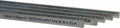 Made in USA - 12" Long, Zinc-Plated Oversized Key Stock - C1045 Steel - Best Tool & Supply