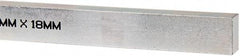 Made in USA - 12" Long, Zinc-Plated Oversized Key Stock - C1045 Steel - Best Tool & Supply