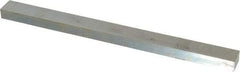 Made in USA - 12" Long, Zinc-Plated Oversized Key Stock - C1045 Steel - Best Tool & Supply