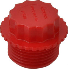 Caplugs - Serrated Round Head Plug - 3/4 NPS" OD, Polyethylene, Red - Best Tool & Supply