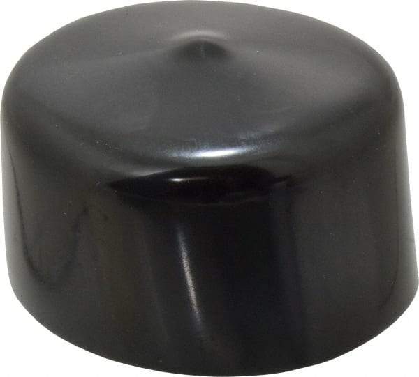 Caplugs - 1-5/8" ID, Stretchable Cap - 1" Long, Vinyl, Black - Best Tool & Supply