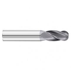 27/64 x 1 x 2-3/4 4 Flute Ball Nose  End Mill- Series 3200SD - Best Tool & Supply