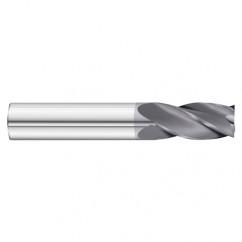 25/64 Dia. x 2-3/4 Overall Length 4-Flute Square End Solid Carbide SE End Mill-Round Shank-Center Cut-TiAlN - Best Tool & Supply