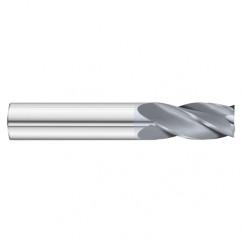 11/32 Dia. x 2-1/2 Overall Length 4-Flute Square End Solid Carbide SE End Mill-Round Shank-Center Cut-TiCN - Best Tool & Supply