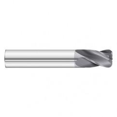 5/16 Dia. x 2-1/2 Overall Length 4-Flute .090 C/R Solid Carbide SE End Mill-Round Shank-Center Cut-TiAlN - Best Tool & Supply