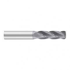 1" Dia. x 6 Overall Length 4-Flute .250 C/R Solid Carbide SE End Mill-Round Shank-Center Cut-TiAlN - Best Tool & Supply