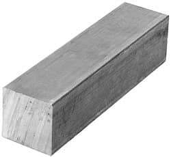 Value Collection - 2-3/4 Inch Square x 12 Inch Long, Aluminum Square Bar - +/- 0.25 Inch Tolerance, Alloy 6061 - Best Tool & Supply