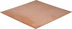 Value Collection - 0.032 Inch Thick x 12 Inch Square, Copper Sheet - Alloy 101 OFHC - Best Tool & Supply