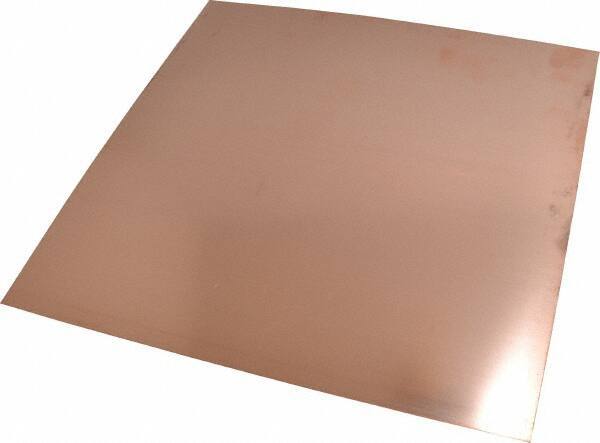 Value Collection - 0.016 Inch Thick x 12 Inch Square, Copper Sheet - Alloy 110 - Best Tool & Supply