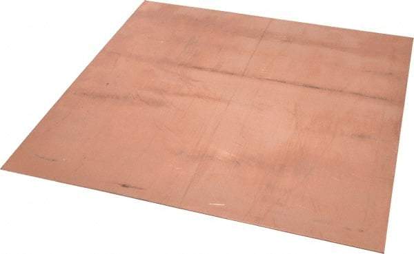 Value Collection - 0.05 Inch Thick x 12 Inch Square, Copper Sheet - Alloy 110 - Best Tool & Supply