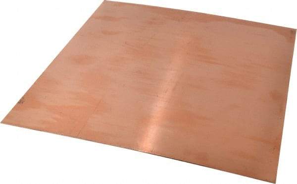 Value Collection - 1/16 Inch Thick x 12 Inch Square, Copper Sheet - Alloy 110 - Best Tool & Supply