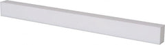 Plastic Bar: Polytetrafluoroethylene (Virgin), 3/8″ Thick, 24″ Long, White  ±0.060 Tolerance