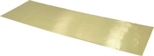 Made in USA - 10 Piece, 18 Inch Long x 6 Inch Wide x 0.001 Inch Thick, Shim Sheet Stock - Brass - Best Tool & Supply