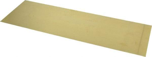 Made in USA - 10 Piece, 18 Inch Long x 6 Inch Wide x 0.004 Inch Thick, Shim Sheet Stock - Brass - Best Tool & Supply