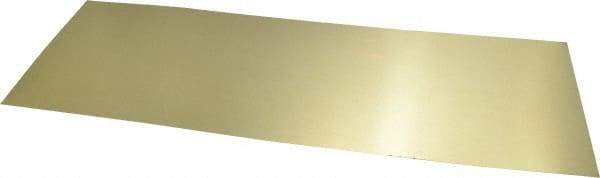 Made in USA - 10 Piece, 18 Inch Long x 6 Inch Wide x 0.01 Inch Thick, Shim Sheet Stock - Brass - Best Tool & Supply