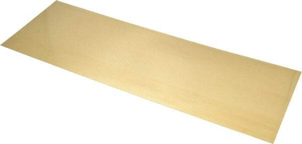 Made in USA - 10 Piece, 18 Inch Long x 6 Inch Wide x 0.012 Inch Thick, Shim Sheet Stock - Brass - Best Tool & Supply