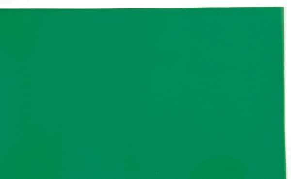 Made in USA - 1 Piece, 10" Wide x 20" Long Plastic Shim Stock Sheet - Green, ±10% Tolerance - Best Tool & Supply