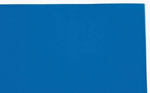 Made in USA - 1 Piece, 10" Wide x 20" Long Plastic Shim Stock Sheet - Blue, ±10% Tolerance - Best Tool & Supply