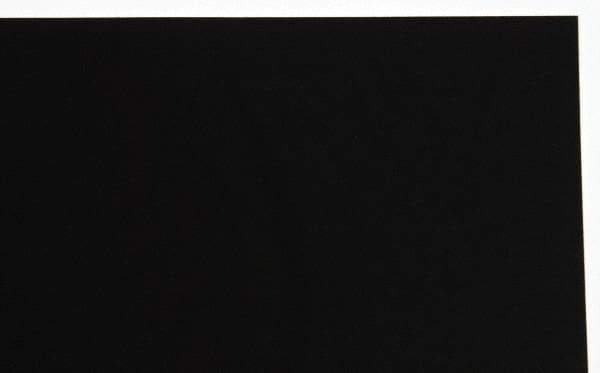 Made in USA - 1 Piece, 10" Wide x 20" Long Plastic Shim Stock Sheet - Black, ±10% Tolerance - Best Tool & Supply