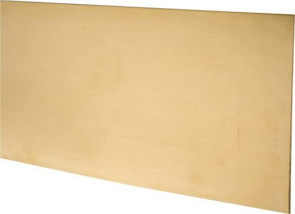 Made in USA - 2 Piece, 25 Inch Long x 6 Inch Wide x 0.025 Inch Thick, Shim Sheet Stock - Brass - Best Tool & Supply