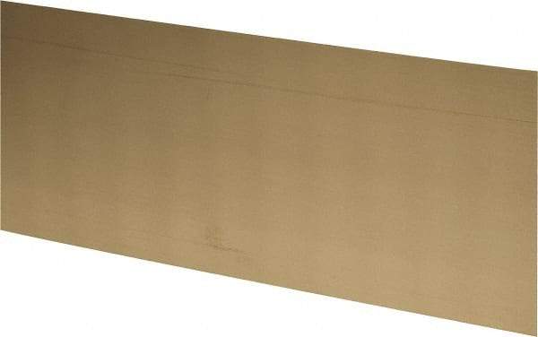 Made in USA - 2 Piece, 25 Inch Long x 6 Inch Wide x 0.031 Inch Thick, Shim Sheet Stock - Brass - Best Tool & Supply