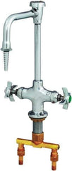 T&S Brass - Standard with Hose Thread, 2 Way Design, Deck Mount, Laboratory Faucet - Lever Handle - Best Tool & Supply