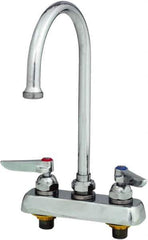 T&S Brass - Standard, 2 Way Design, Deck Mount, Workboard Deck Mount Faucet - 8-3/4 Inch Spout, Lever Handle - Best Tool & Supply