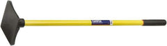 Ability One - 8" High x 8" Wide Round Steel Tamper - 42" Long Fiberglass Straight Handle - Best Tool & Supply