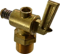 Parker - 3/8" Pipe, Male Pipe Drain Cock & Shutoff Valve - 3/8-18 Thread, 150 Max psi - Best Tool & Supply