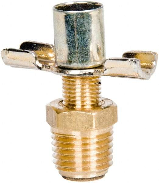 Parker - 1/4" Pipe, External Seal Drain Cock & Shutoff Valve - 1/4-18 Thread, 150 Max psi - Best Tool & Supply