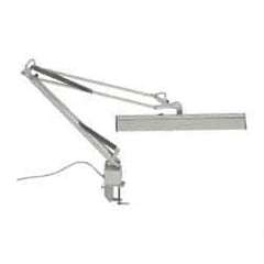 Value Collection - 120 VAC, 15 Watt, Swing Arm Machine Light - Clamp Mount, 5 Ft. Cord, White - Best Tool & Supply