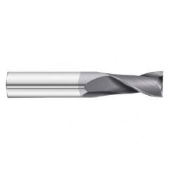 22mm Dia. x 100mm Overall Length 2-Flute Square End Solid Carbide SE End Mill-Round Shank-Center Cut-TiAlN - Best Tool & Supply