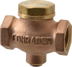 Conrader - 3/8" Bronze Check Valve - Inline, FNPT x FNPT - Best Tool & Supply