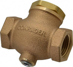 Conrader - 1/2" Bronze Check Valve - Inline, FNPT x FNPT - Best Tool & Supply