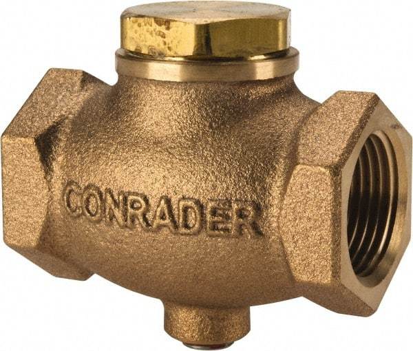 Conrader - 3/4" Bronze Check Valve - Inline, FNPT x FNPT - Best Tool & Supply