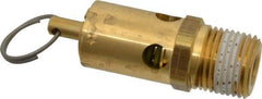 Conrader - 1/2" Inlet, ASME Safety Relief Valve - 125 Max psi, Brass, 232 Cubic' per Min - Best Tool & Supply