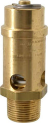 Conrader - 1" Inlet, ASME Safety Relief Valve - 125 Max psi, Brass, 1,053 Cubic' per Min - Best Tool & Supply