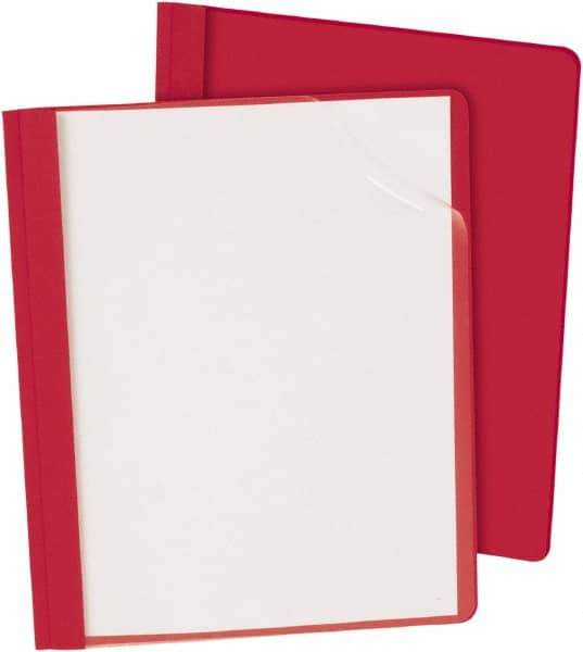 OXFORD - 11" Long x 8" Wide Report Cover - Red - Best Tool & Supply