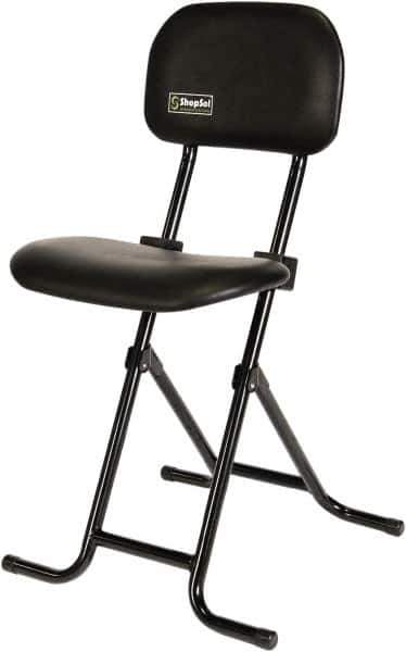 ShopSol - Swivel & Adjustable Stools Type: Sit-Stand Stool Base Type: Tubular Steel - Best Tool & Supply