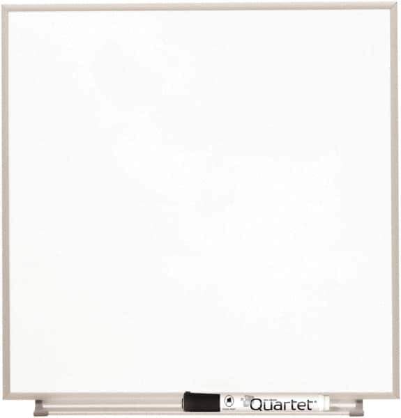 Quartet - 23" High x 23" Wide Magnetic Dry Erase Board - Glass, Includes Accessory Tray, Rail & Mounting Kit & Dry Erase Markers - Best Tool & Supply