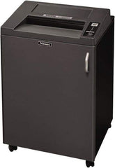 FELLOWES - 5/32 x 1-9/16" Strip, 24 Sheet Cross Cut Commercial Shredder - 23-1/4" Long x 25-3/16" Wide x 38-3/16" High, Level 4 Security, 4 Gal Wastebasket - Best Tool & Supply