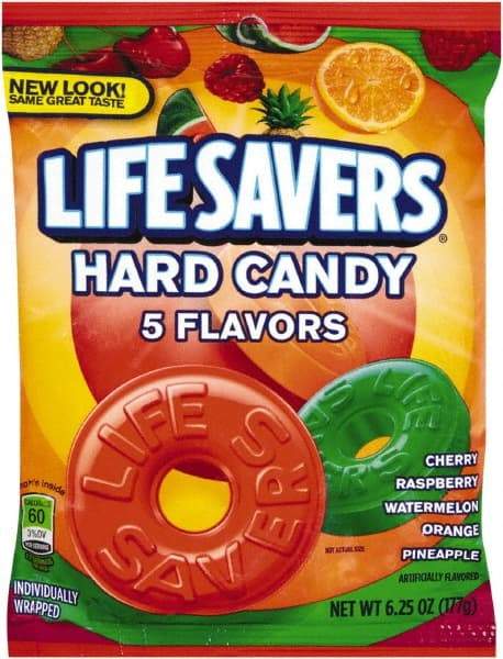 LifeSavers - Candy - Original Five Flavors Hard Candy, Individually Wrapped, 6.25oz Bag - Best Tool & Supply