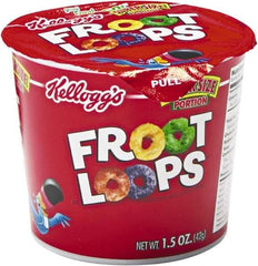 Kellogg's - Cereal - Froot Loops Breakfast Cereal, Single-Serve 1.5oz Cup, 6/Box - Best Tool & Supply